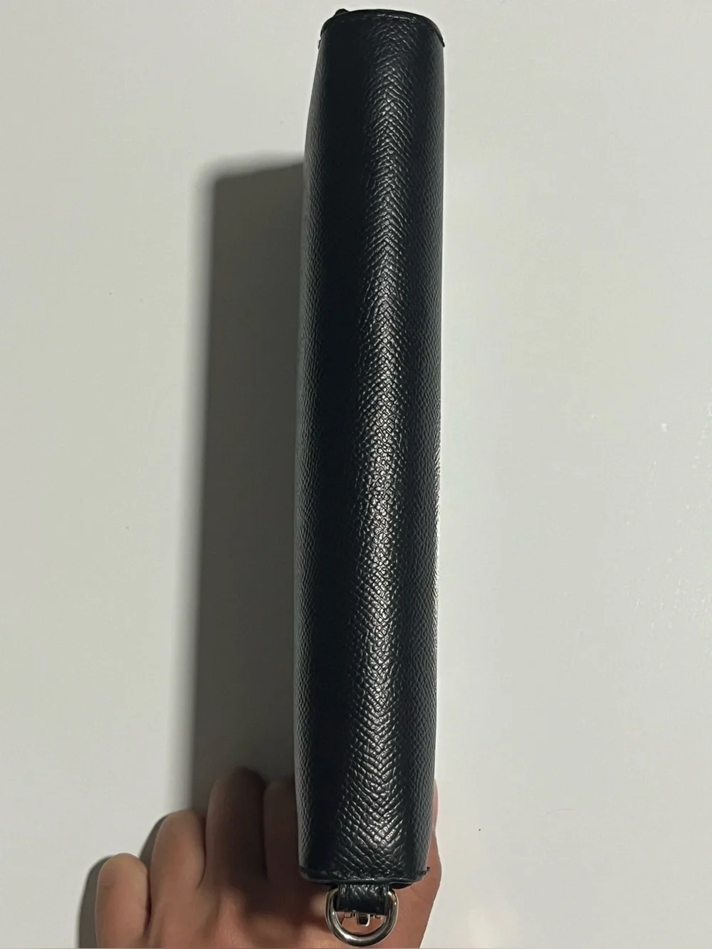 Michael Kors Jet Set Travel Large Black Leather Continental Wristlet Wallet